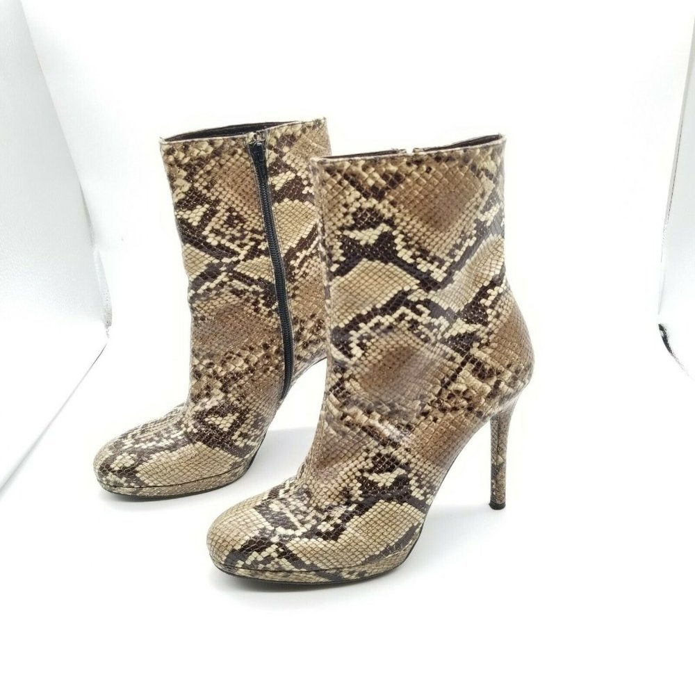 Stuart Weitzman Apollo Snakeskin Bootie - image 1